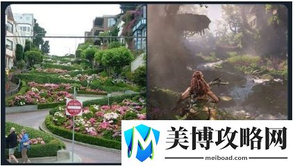 地平线西部禁域游戏地点与现实地标对比